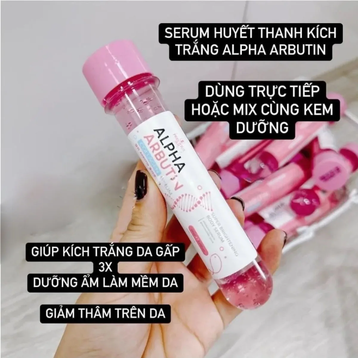 

Ống Serum kích trắng da Alpha Arbutin Collagen White Brightening Lightening Reduce Skin Dark Blemishes Smooth Bright Skin 50ml