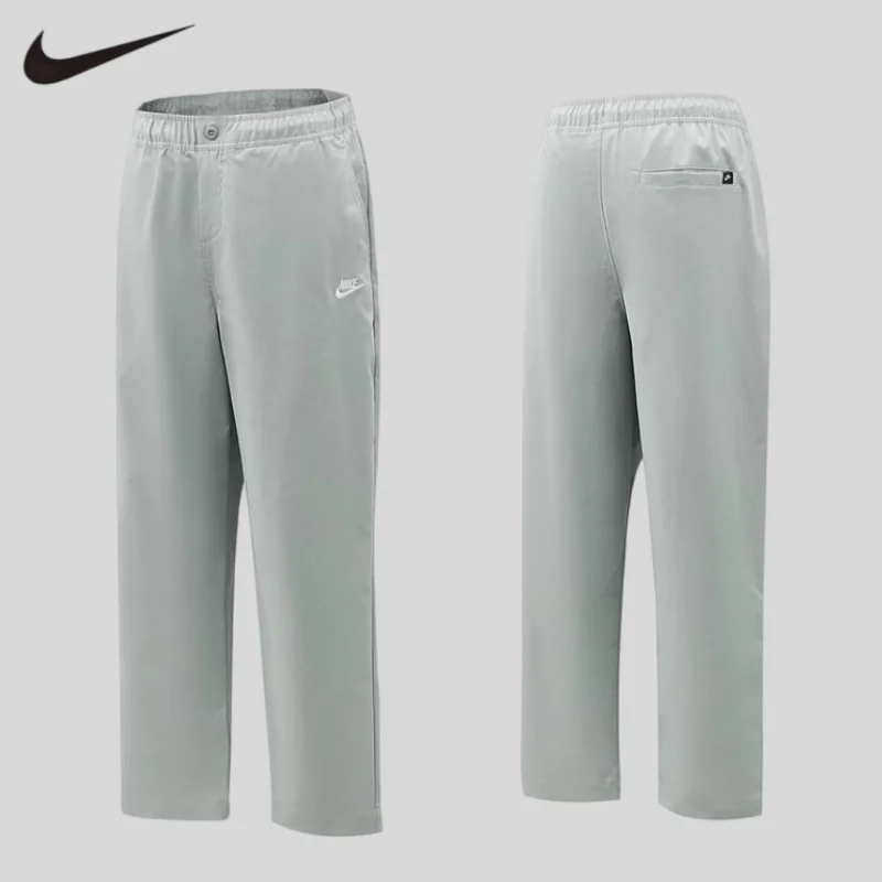 Calças esportivas masculinas Nike, novo estilo de verão, respiráveis, casuais, para trabalho, calças curtas de sarja HJ1998-077 + HJ1998-07