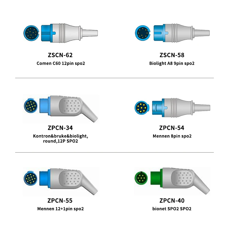 

spo2 connector for Comen biolight bionet mennen 8pin 9pin 12pin patient monitor