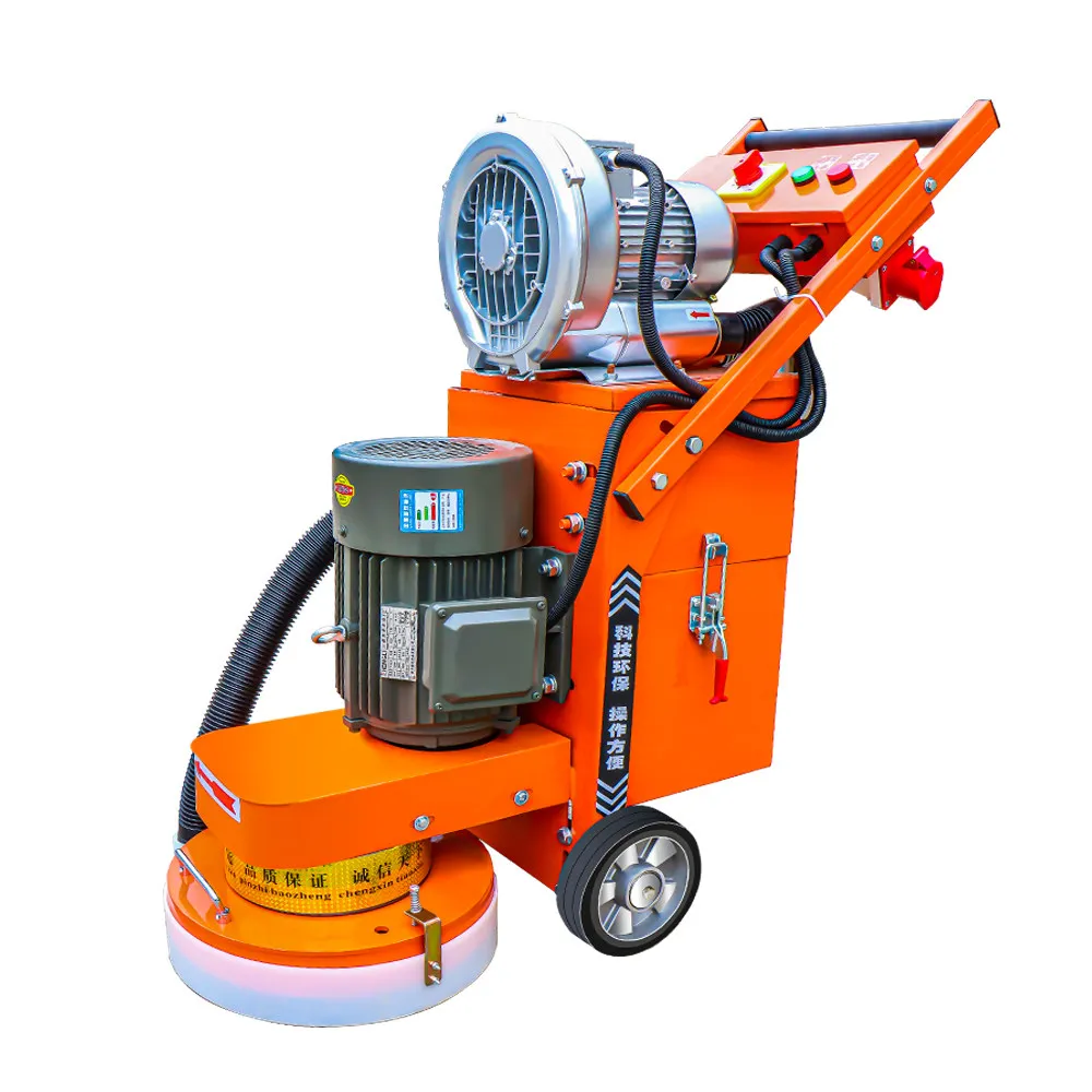 Floor Grinder Polishing Machine Dustless Concrete Grinder Wet Dry Grinding for Marble Terrazzo Cement Floor 220V Heavy Duty