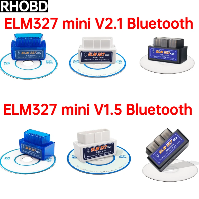 

НОВЫЙ сканер OBD2 Mini ELM327 V2.1 V1.5 Bluetooth Code Reader Автомобильные диагностические инструменты для проверки сканирования двигателя Инструмент детектора неисправностей автомобиля