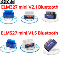 NEW OBD2 Scanner Mini ELM327 V2.1 V1.5 Bluetooth Code Reader Car Diagnostic Tools Check Engine Scan Car Fault Detector Tool