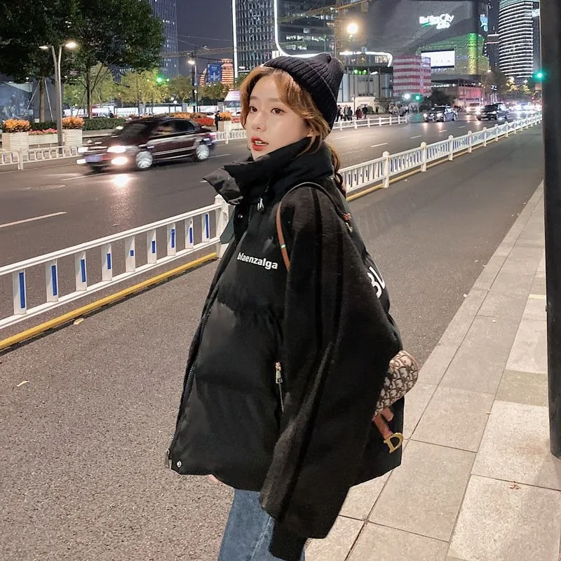 2023 New Women Down Jacket Winter Coat Female Short Parkas Loose Thick Warm Outwear Leisure Time Versatile Fashion Overcoat