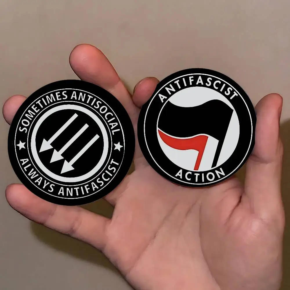 Antifa Anti Fascist Anti Badges Tinplate Soft Button Pin Brooch Metal Badge Custom Jewelry Accessories Hat Bag Lapel