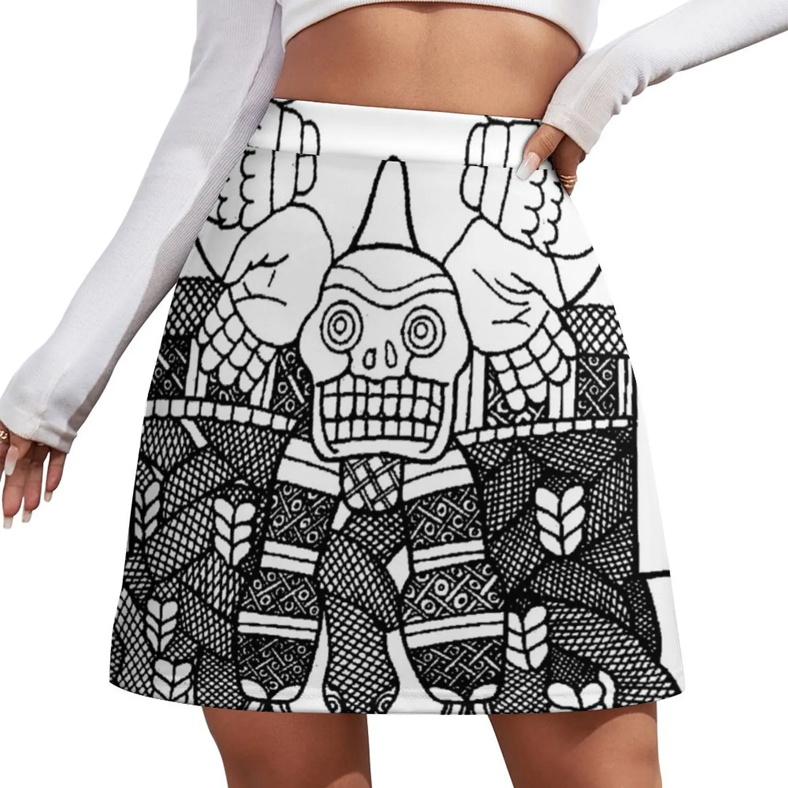 Coatlicue - Mother Of The Gods Mini Skirt skirts for womens Woman skirt kpop new in dresses