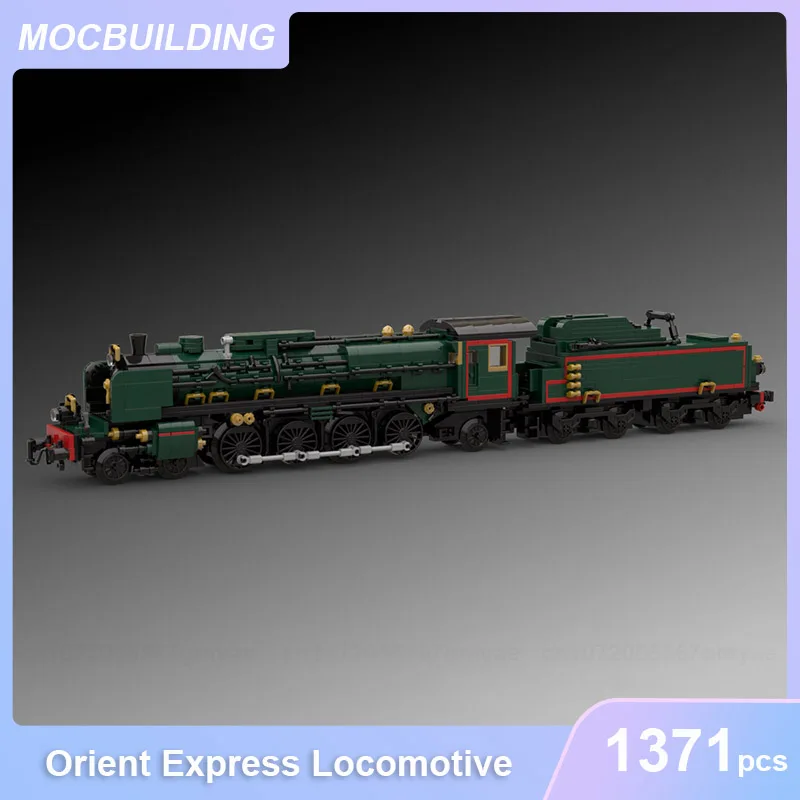 EST Serie 13 Orient Express & Shunter Locomotive Model MOC Building Blocks DIY Assemble Bricks Transportation Display Toys Gifts