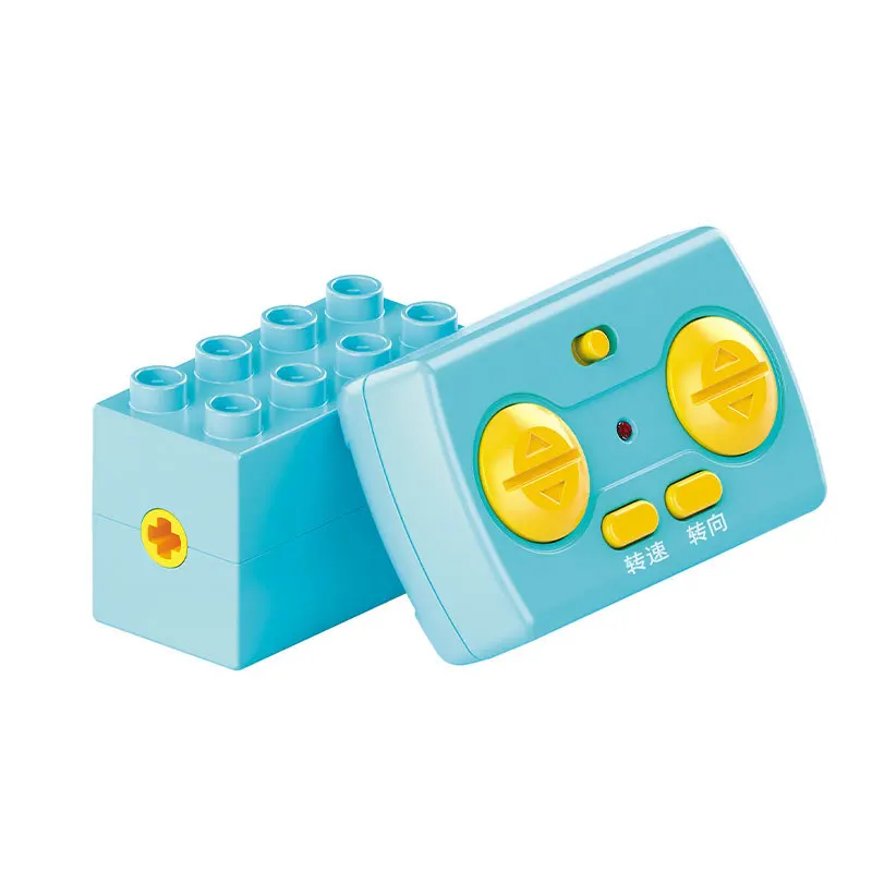 9656 grands blocs moteur engrenages mécaniques télécommande carte de programmation glisser groupe de puissance jouet de construction éducatif