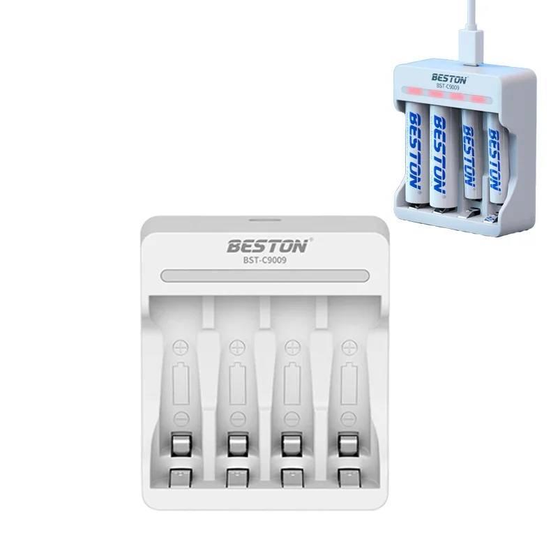 

4/8-slot for Ni-MH Ni-CD AA AAA Rechargeable Batteries USB Individual Battery Smart Charger with 5V 2A Fast Charging Function