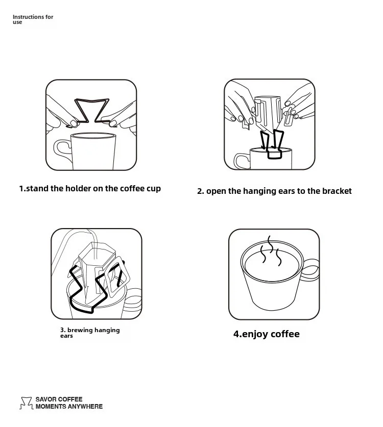 Kaffeefilterhalter für Drip Bags, Edelstahl-Kaffeefilterhalter, Japanischer Outdoor-Kaffeefilterhalter zum Aufhängen, Tragbarer Ständer – Detail 9