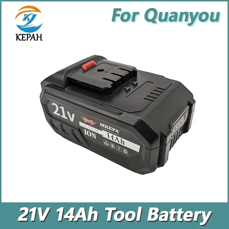 Suitable for QUANYOU electric tool battery 21V 14Ah lithium-ion battery for electric screwdriver and drill battery replacement