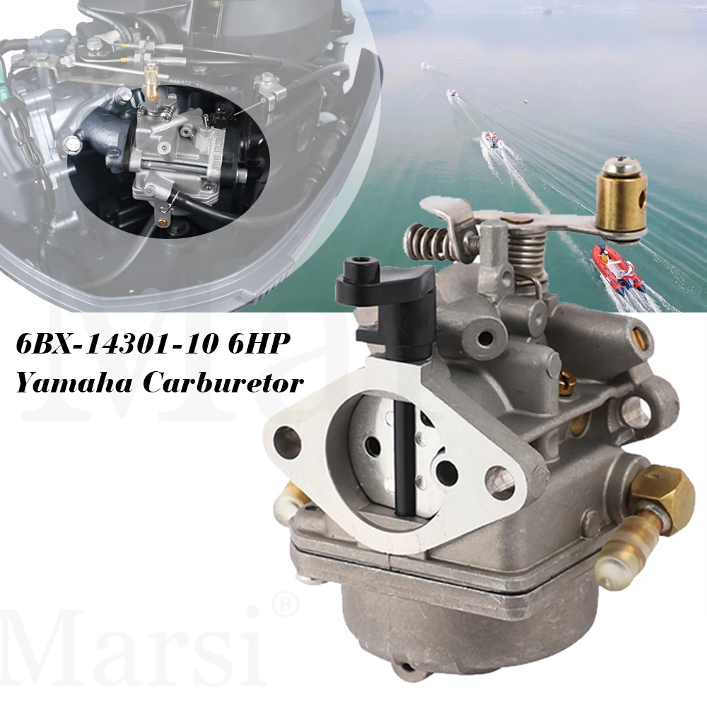 6BX-14301 Carburetor For Yamaha 4stroke 6HP F6 Outboard Motor 6BX-14301-10 6BX-14301-11 6BX-14301-12 6BX-14301-00