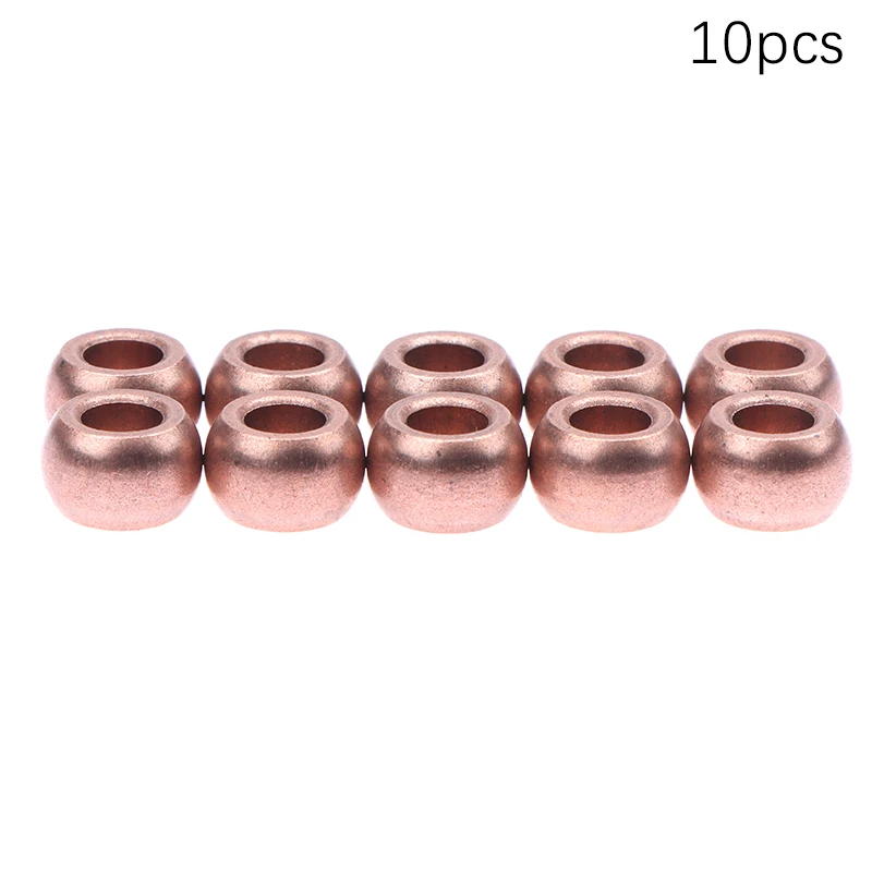 10PCS Spherical Porous Bearing Iron Copper Base Metallurgic Oil Bushing Sintered Ball Shape Copper Sleeve