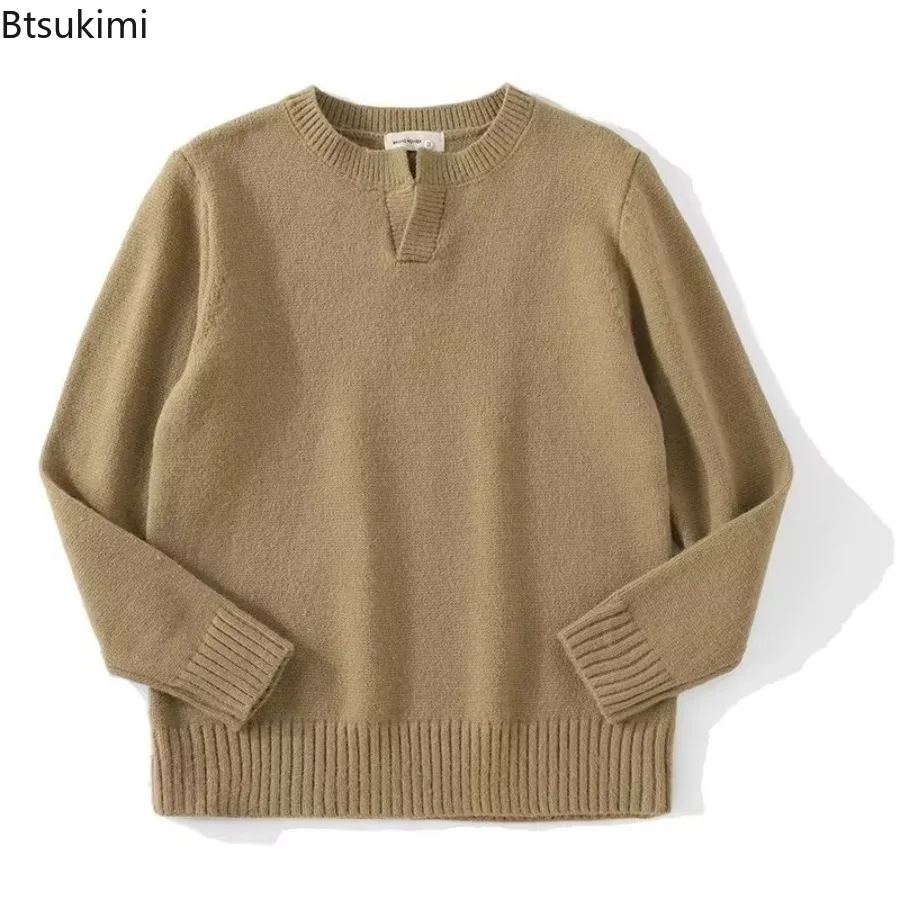 New 2025 Autumnr and Winter Pullover Man High Quality Popular Clothes Knitwear Jumpers Loose Fit Cheap Knitted Sweaters for Men