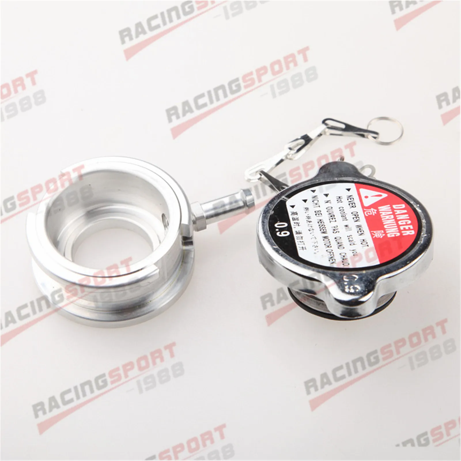 

1.3 Bar Radiator Cap + Aluminum Weld On Radiator Filler Neck 1-1/4" Opening ID