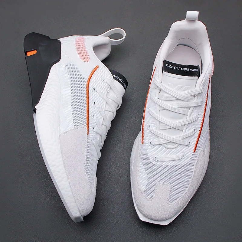 European station summer men\'s shoes 2024 soft sole comfortable sports shoes fashion cloth breathable leisure shoes outdoor shoes