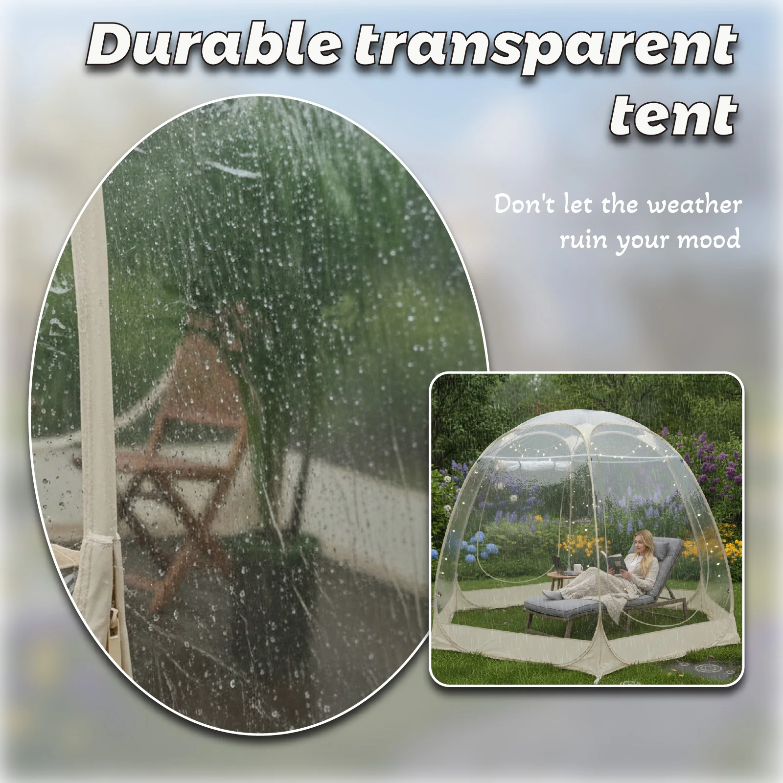 2-4 Person Wide-View Bubble Te - огляд і ціна Gazebo Pop Up