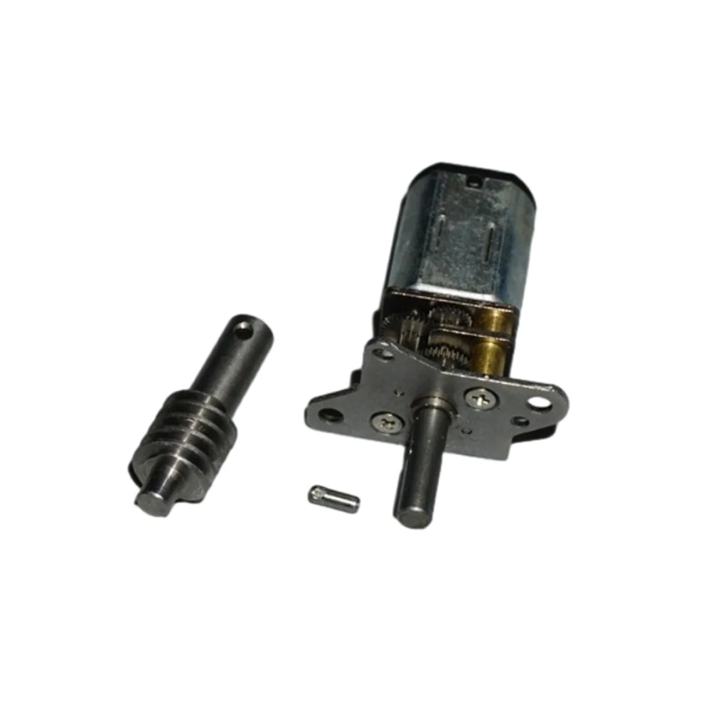 

N20 Precision Micro Gear Motor 3V-6V All-Metal Gear Folding Landing Gear Worm Gear Motor 1:300 Deceleration Ratio