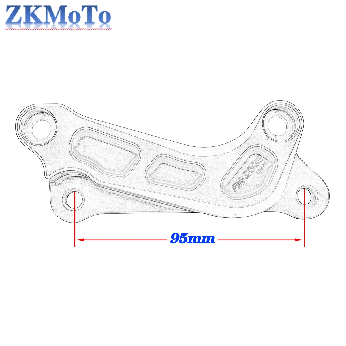 320mm Disc Brake Caliper Mount Adapter Front and Rear Column Brackets for KTM XC XCF XCW SX SXF EXC EXCF TPI Six-day 1994-2023