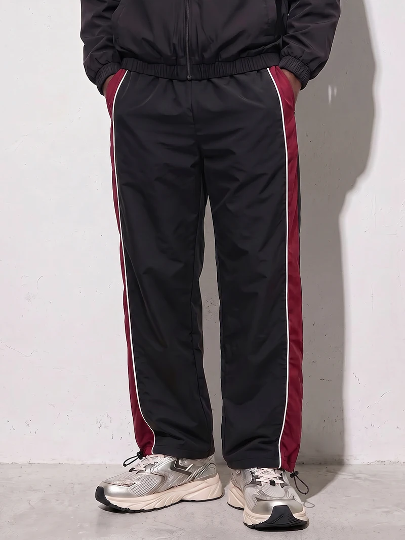 Trendige, sportliche Herrenhose mit Linien, Fitnessstudio, Workout, Laufhose mit Seitentaschen, sportliche, schnell trocknende, atmungsaktive Jogginghose – Detail 2