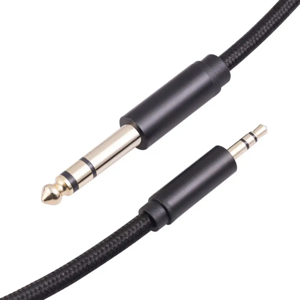 Headphone Player PC Extender Aux Cable 6.35mm Male to 3.5mm Female Audio Cable for Amplifiers Guitar Keyboard Piano