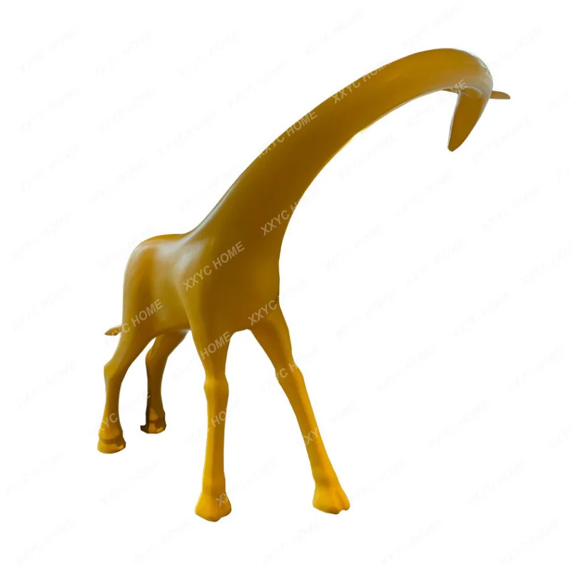 

Indoor and Outdoor Giraffe Fiberglass Sculpture Floor-Standing Decorations Ornaments