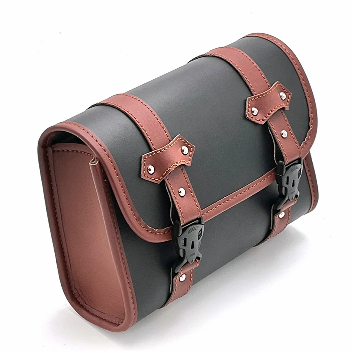 أكياس سرج من الجلد الصناعي ، شوكة أمامية ، حقيبة سرج للدراجات النارية ، أمتعة لهارلي المروحية ، بوبر ، كروزر ، سبورتستر ، XL ،!