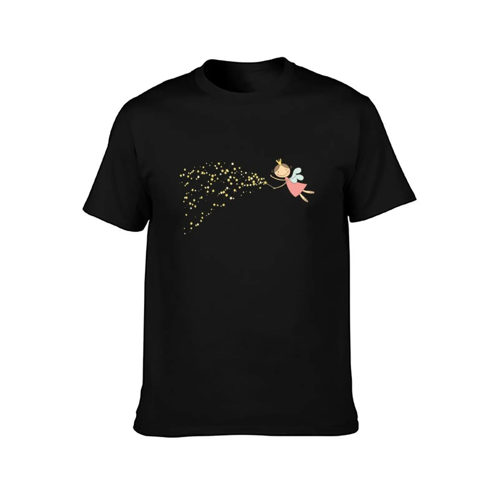 Whimsical Magic Fairy Princess Sprinkles T-Shirt, Summer Casual Cotton Tee, Oversized Streetwear Tops, Vintage Graphic Print