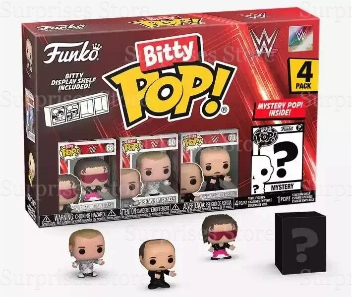 Funko pop bitty wwe wwf arena wrestler professional beauty throwing mini ornament model trendy toy doll birthday gift model deco