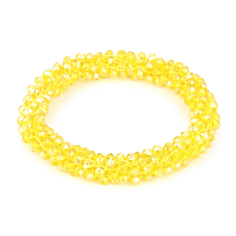 Boho Elastische Armbänder für Frauen, Vintage Stretch Bohemian Femme Haar-Accessoire, Kristallglasperlen-Armbänder, Party-Schmuck, Geschenk – Detail 12