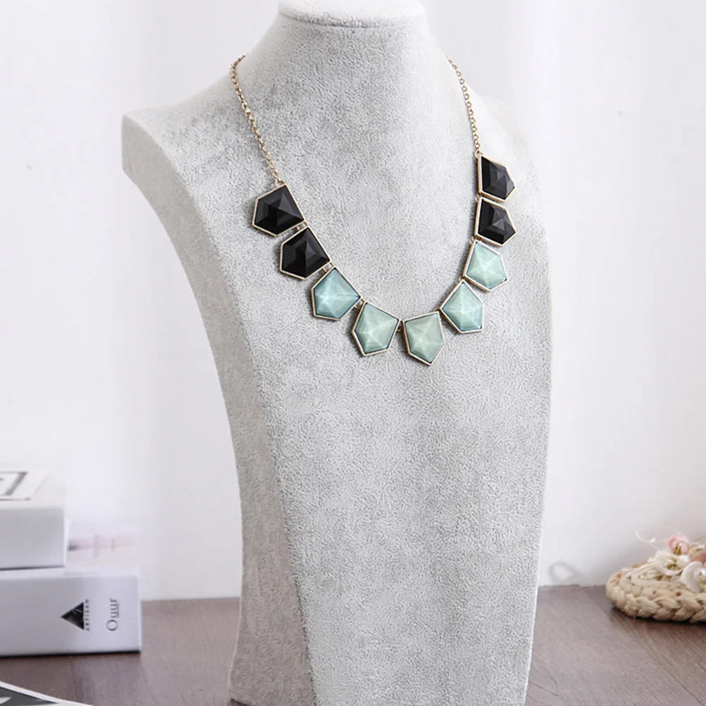 Necklace Display Stand Portrait Style Lightweight Sturdy Jewelry Holder for Earrings Necklaces Organizer Rack Home Decor Gift