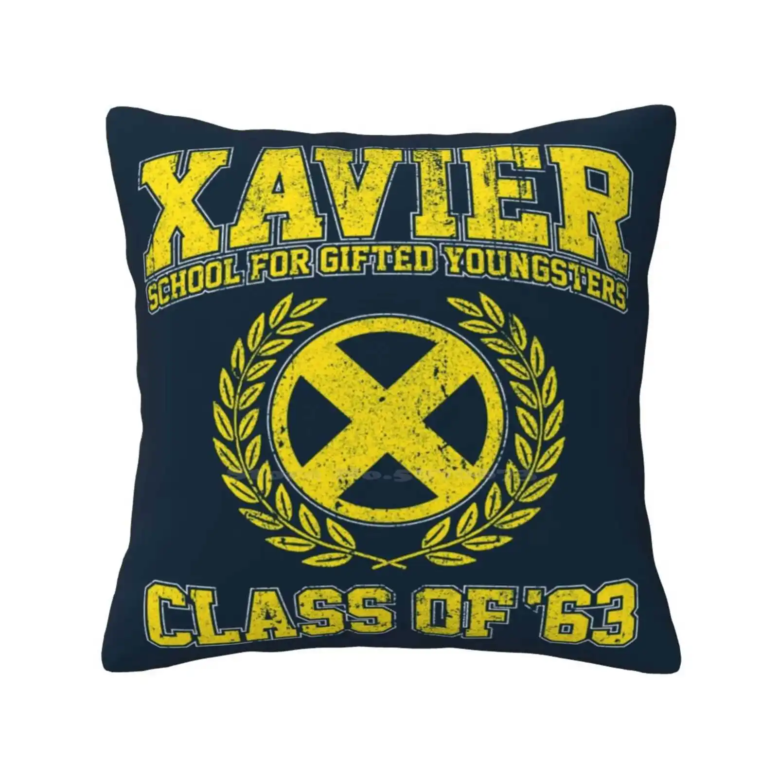 Xavier Class Of 63 Funny Cute Decor Square Pillowcase Comics Comic Books Graphic Novels Xavier Institute Xavier School