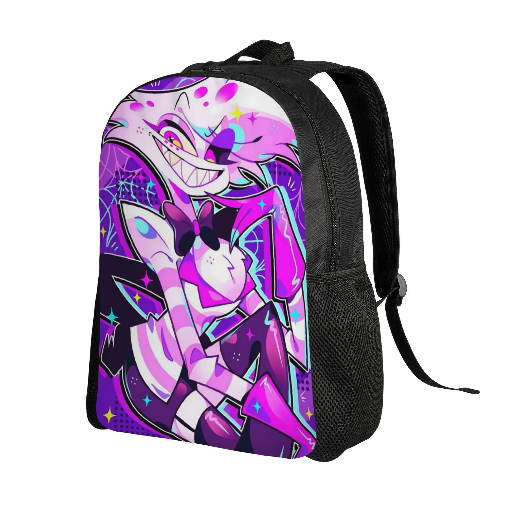 Custom H-Hazbins Cartoon Manga Laptop Backpack Women Men Casual Bookbag for College School Student  Bag