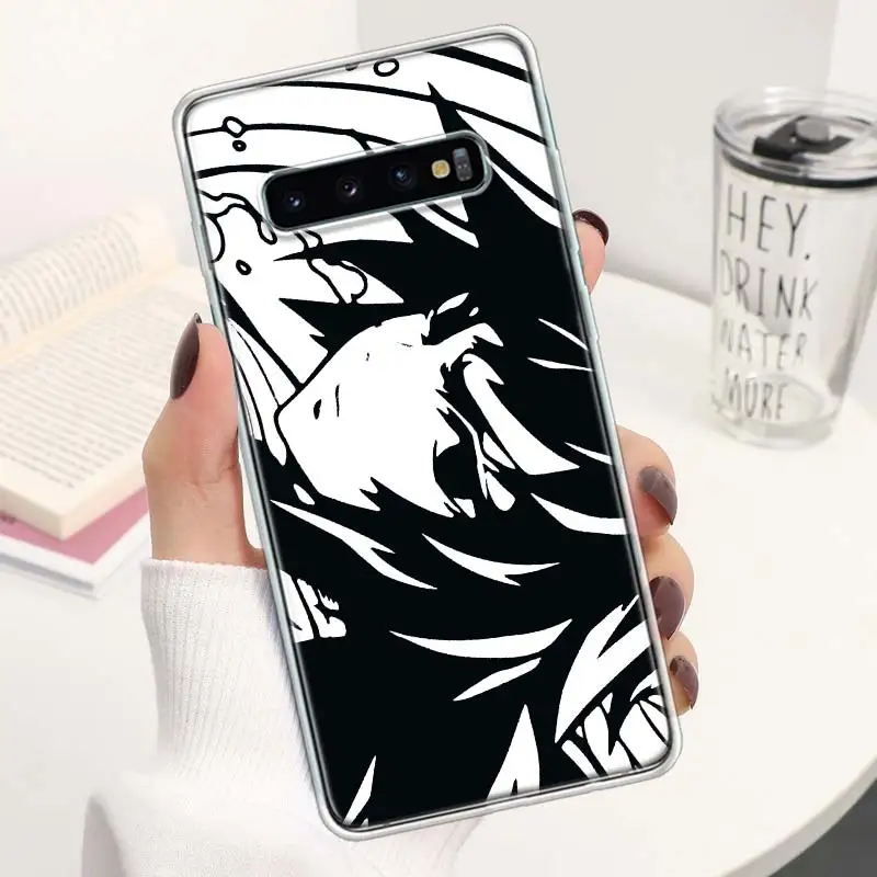 Coque de téléphone Demon Slayer Black Art, coque souple pour Samsung Galaxy S24, S23, S22, S21 Ultra, S20 FE, S10 Plus, S10E, S9, S8 +