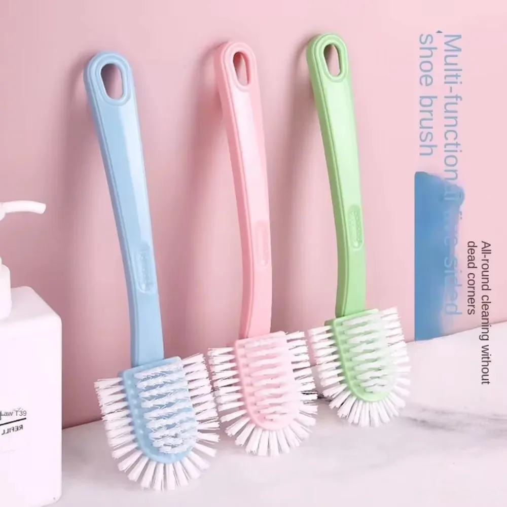 

Multifunctional All-round Five-sided Shoe Washing Brush Household Plastic Long-handled Soft-bristle Shoe Brush Multifunctional