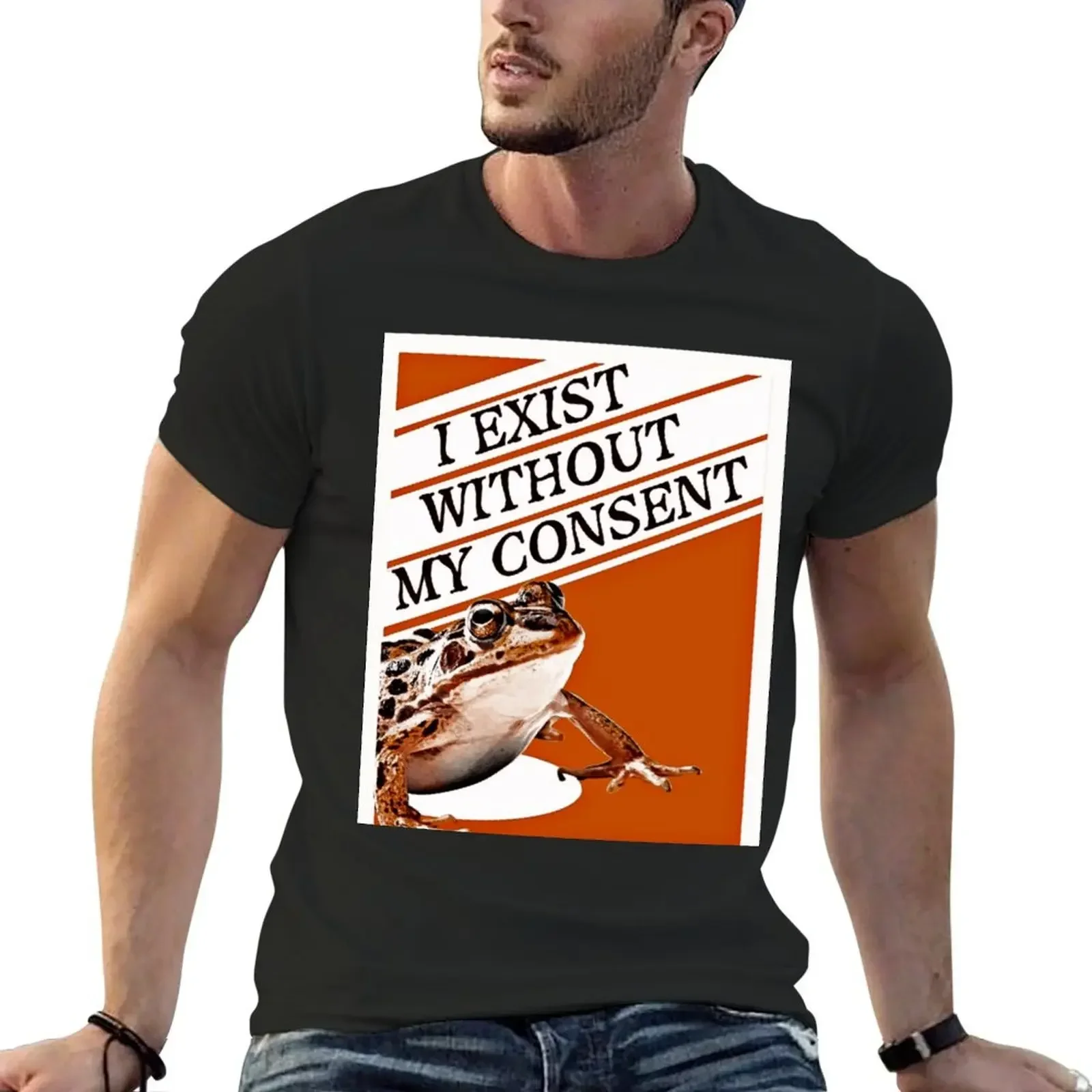 I exist without my consent Classic T-Shirt graphics quick drying boys whites mens plain t shirts