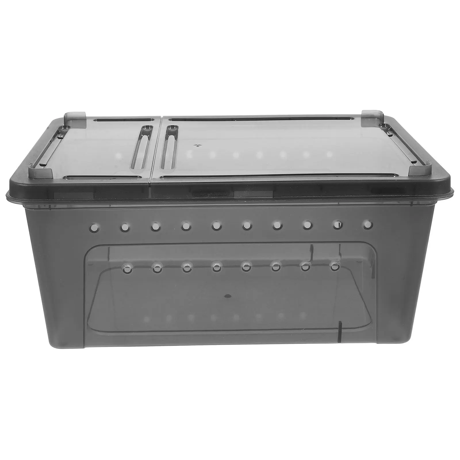 

Reptile Feeding Box Durable Transparent Breeding Habitat Container for Small Pets Spider Gecko Tarantula Enclosure