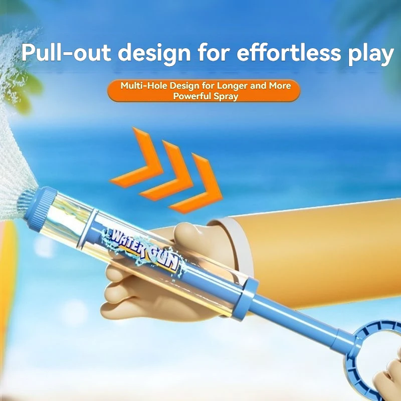 Uittrekbare rekwisieten, elektrisch watergeweer voor kinderen, speelgoedpistool, speelgoedpistool voor kinderen, sproeier, draagbaar, groot, vuurwerk, strand