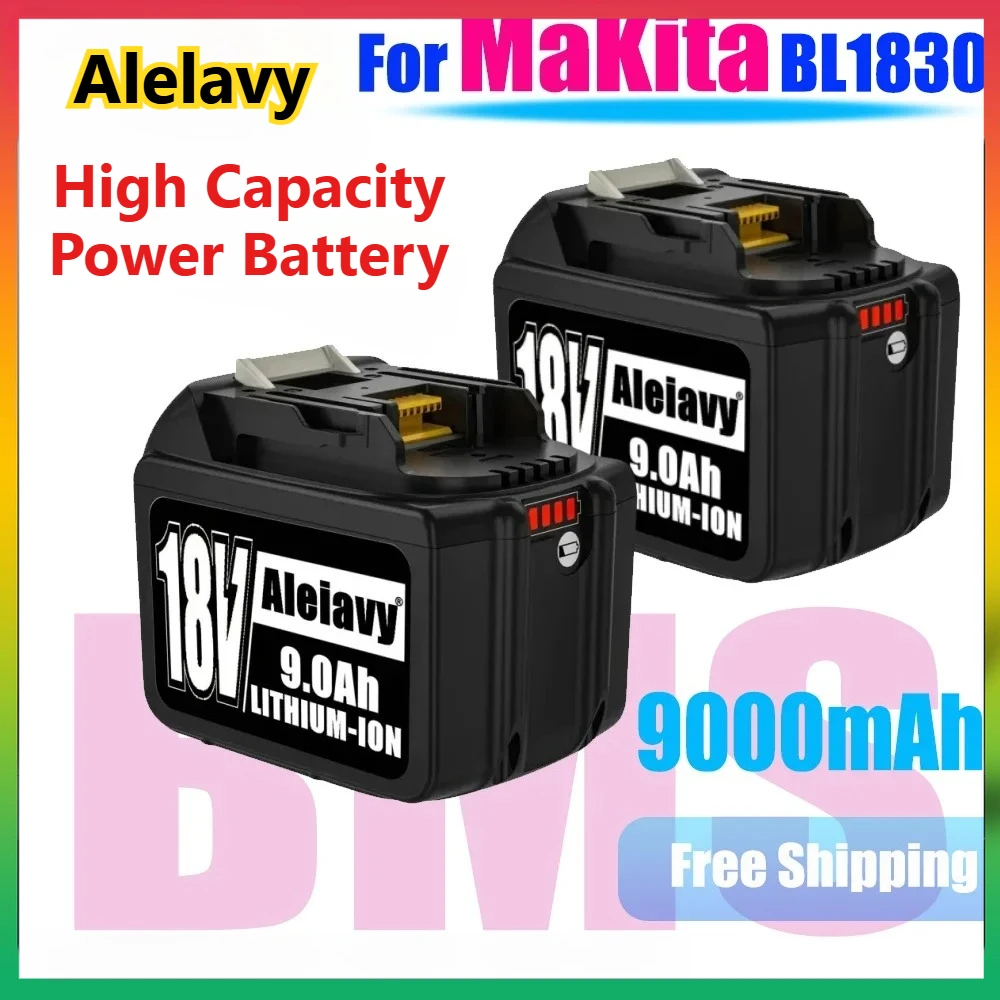 

【BL1830 9.0Ah】Replacemet Lithium-ion Battery Compatible for Makita 18 Volt Battery BL1860 BL1840 BL1850 Handheld Electric Tools