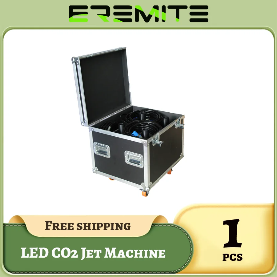 0 налог 1 шт. Flightcases (2 в 1) для DMX 512 Co2 Jet Machine Блокируемая мощность со специальным эффектом, машина для сухого льда, регулируемая фотокамера