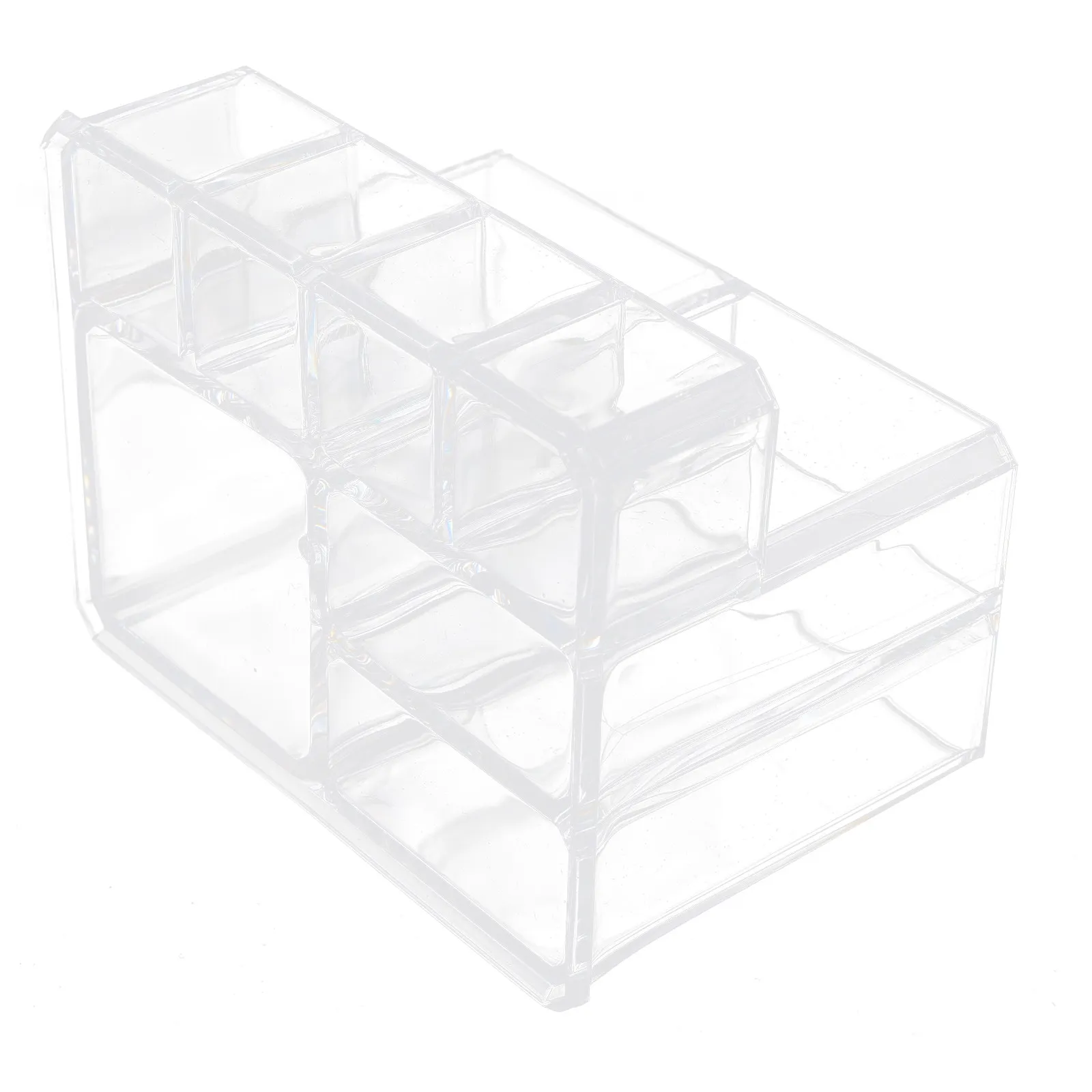 1Pcs Transparent Acrylic Storage Box Desktop Organizer for Makeup Brushes Lipsticks Pens Jewelry Stylish Home Office