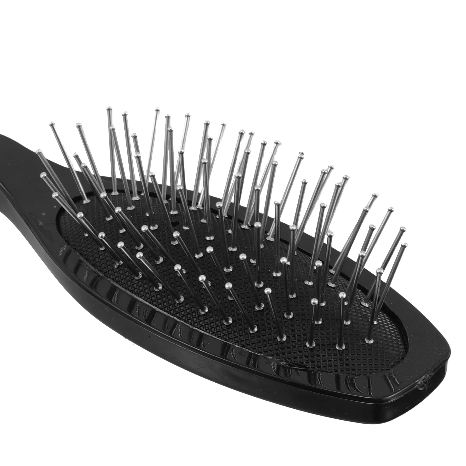 Drahtbürste aus Stahl, synthetischer Entwirrungskamm, sanfte Bürste, Reisegröße, Styler für lockige Perücken, antistatische Drahtborsten