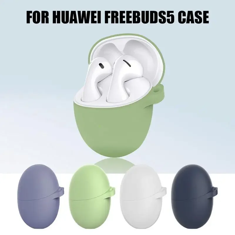 

Dustproof Earbuds Case For Huawei Freebuds5 Charging Box Protective Sleeve Soft Silicone Cover Case Wireless Earphones Cover