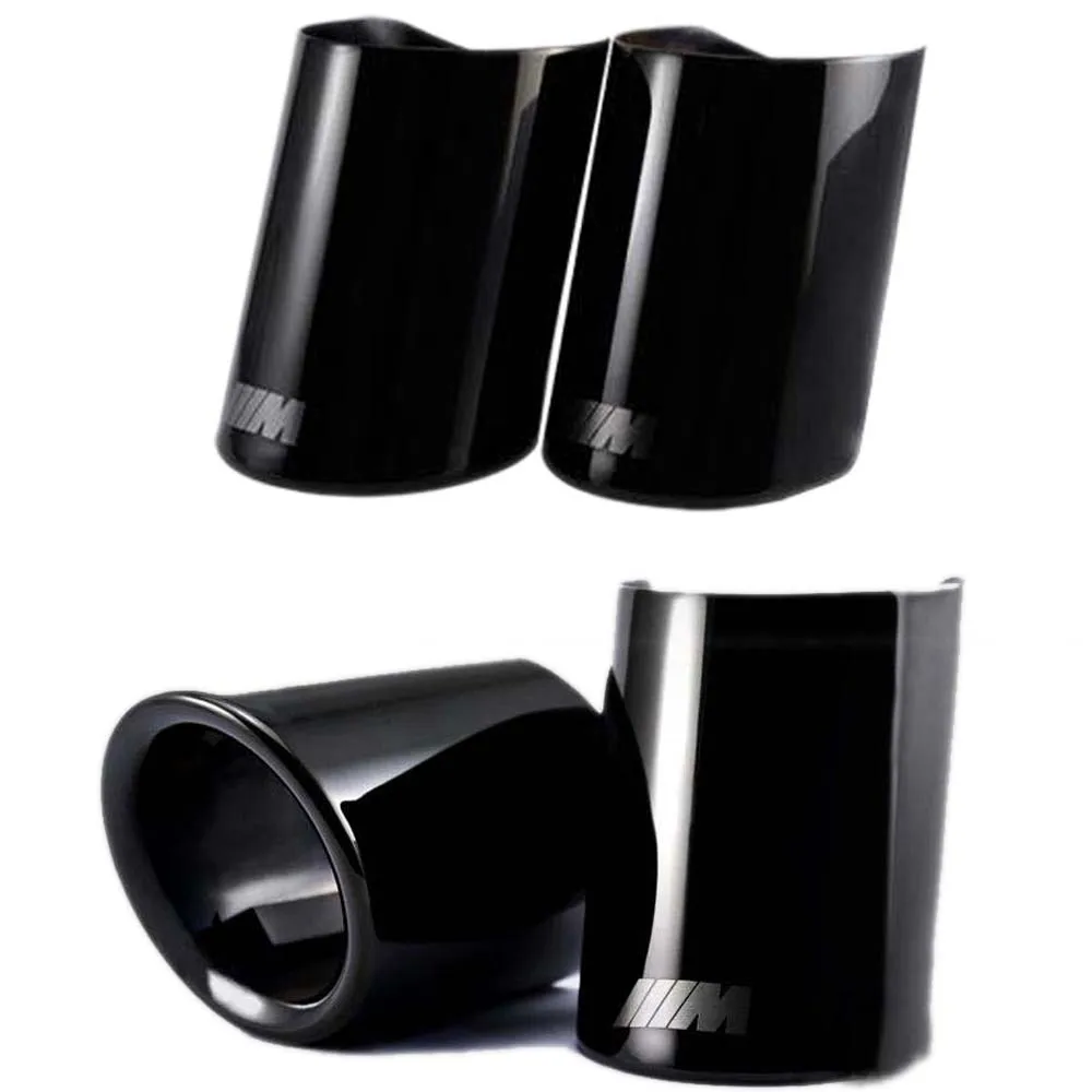

Universal BMW Exhaust Tip 304 Stainless Steel Black Titanium For 3 5 Series F30 F34 X3 Direct Fit Protection