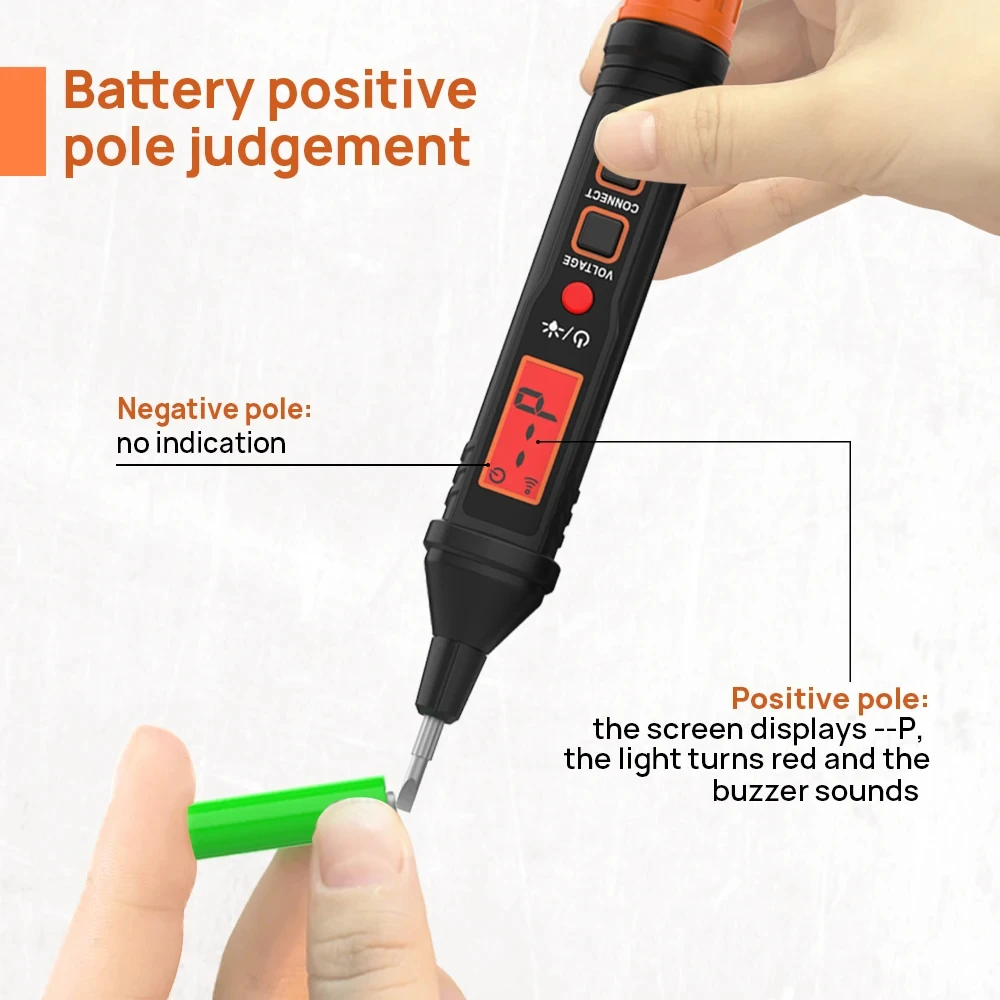 Electric Pen Voltage Detector NCV Voltage Indicator AC 12-300V Backlight Flashlight Sensitivity AC Voltage Electrician Tester