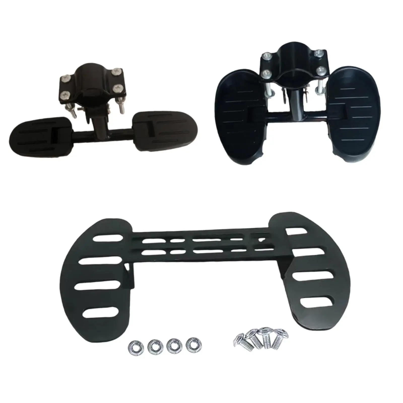 مجموعة دواسات معدنية قابلة للطي لمسند القدمين للأطفال، منصة قابلة للتعديل لدراجات التوازن والدراجات البخارية الكهربائية