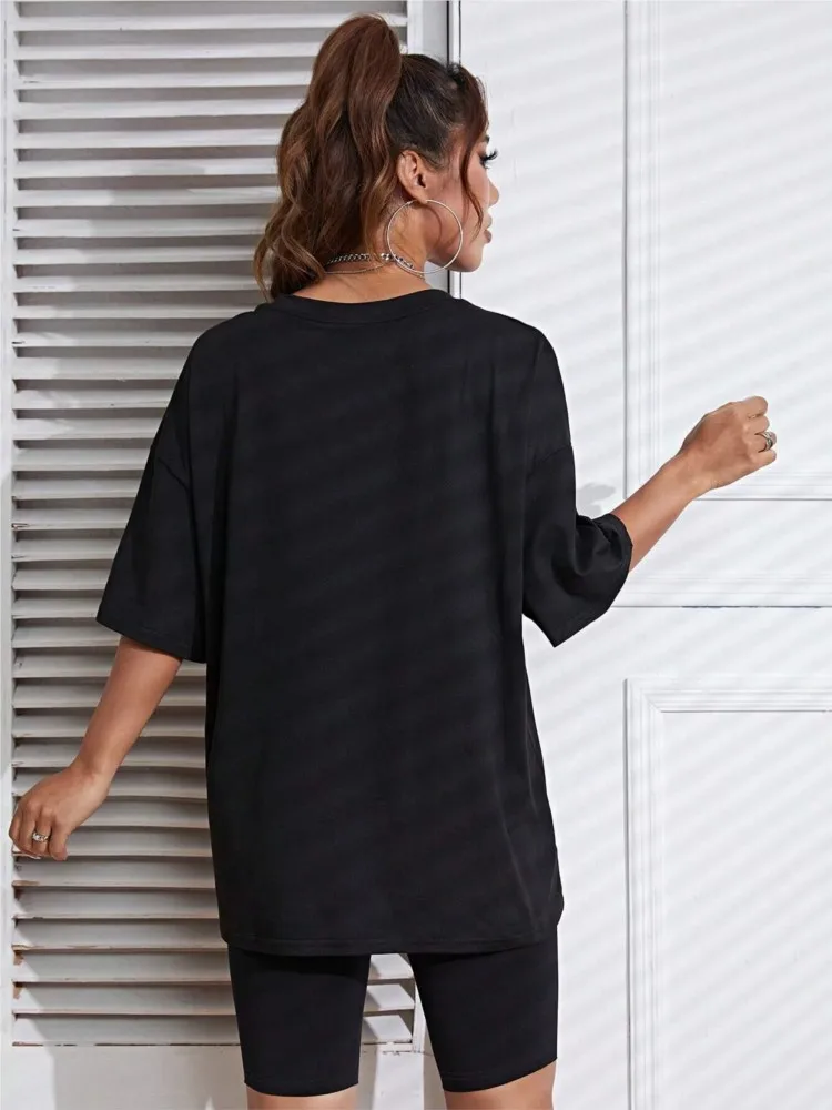 ربيع جديد المرأة بلايز بسيطة الماشية الطباعة قصيرة الأكمام تيز موضة ملابس نسائية غير رسمية مريحة الشارع بلايز الرسم #5