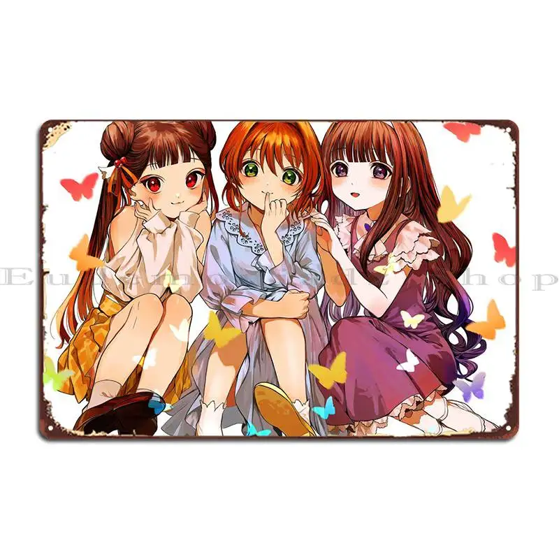 Cardcaptor Sakura Metal Plaque Character Vintage Funny Rusty Party Club Tin Sign Poster