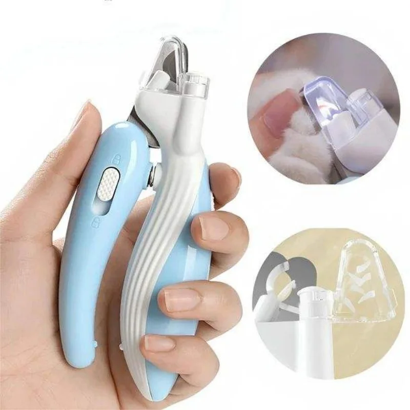 Professional Pet Nail Clippers for Dogs Cats & Small Animals LED Light Included Paw Nail Trimmer Grooming Scissors Pet Supply