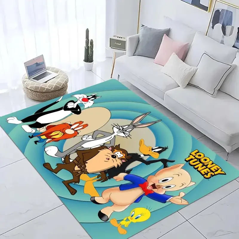 L-Looney-Tunes T-Tweety-bird Floor Mat Room Mats Washable Non-Slip Living Room Sofa Chairs Area Mat Kitchen Doormat Area Rug@0 #