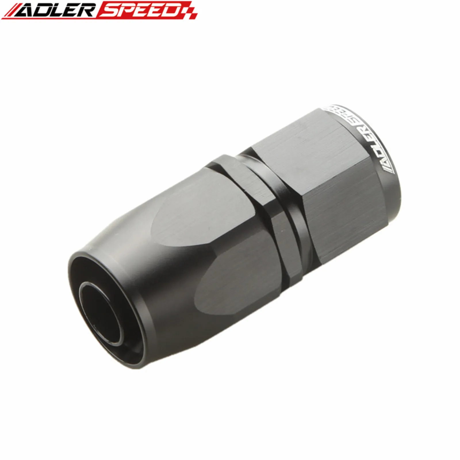 ADLERSPEED -4AN 6AN 8AN 10AN 12AN 16AN 20AN Straight Swivel Fitting Hose End Adapter Black